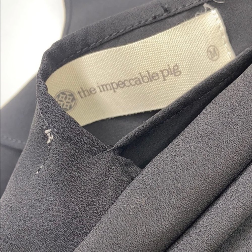 The Impeccable Pig Black Dress Low Back size M - Picture 5 of 7